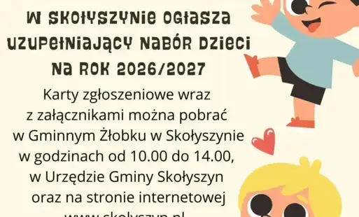 Plakat, dzieci, informacja
