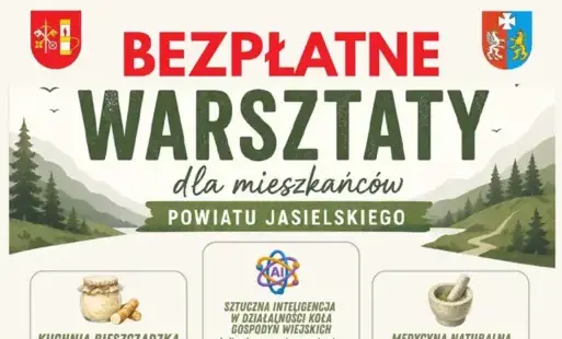 Plakat, drzewa, ikony
