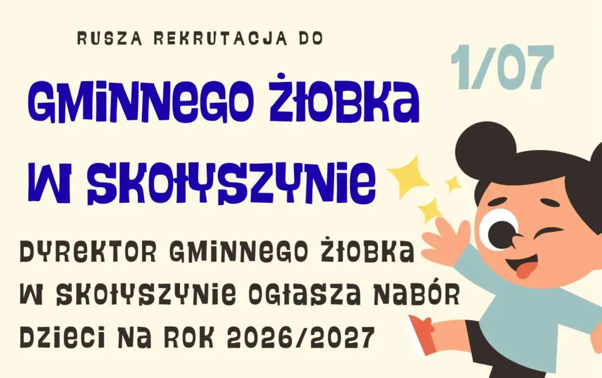 Zdjęcie do Rekrutacja do Gminnego Żłobka w Skołyszynie