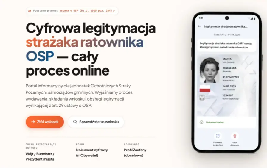 E-legitymacja, wniosek