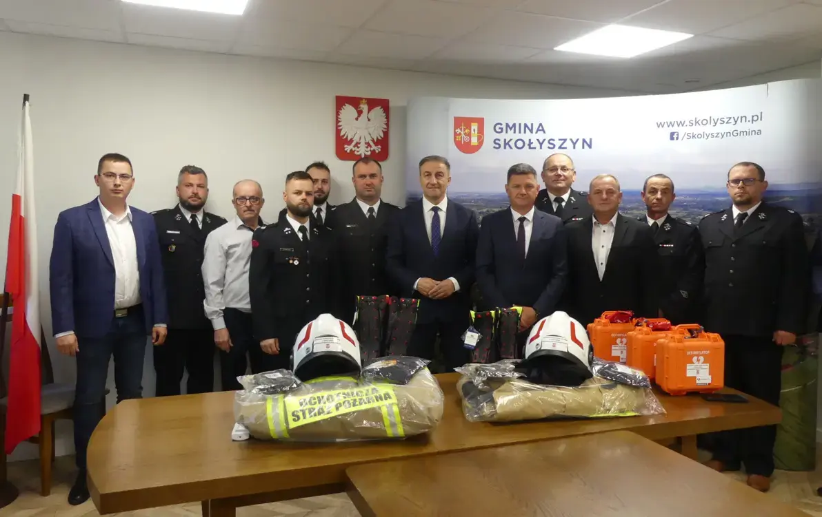 Wójt Gminy Skołyszyn, przedstawiciele OSP