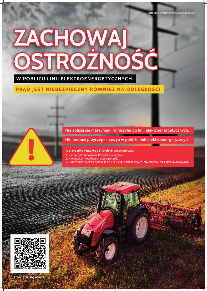 Plakat A2 zachowaj ostroznosc