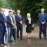 Oficjalne oddanie do użytkowania nowo wybudowanego chodnika w Skołyszynie